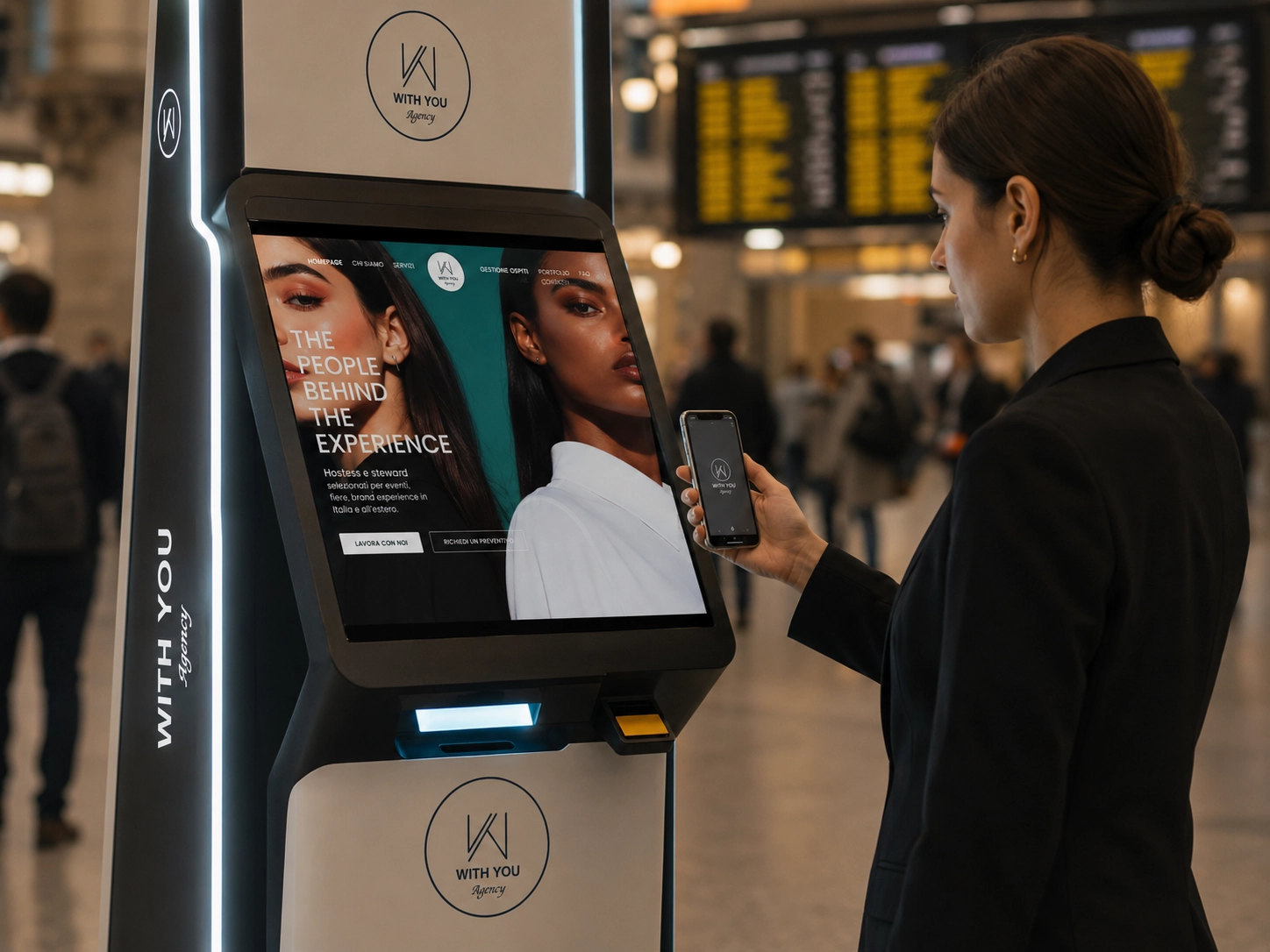 Comunicazione contactless durante un evento